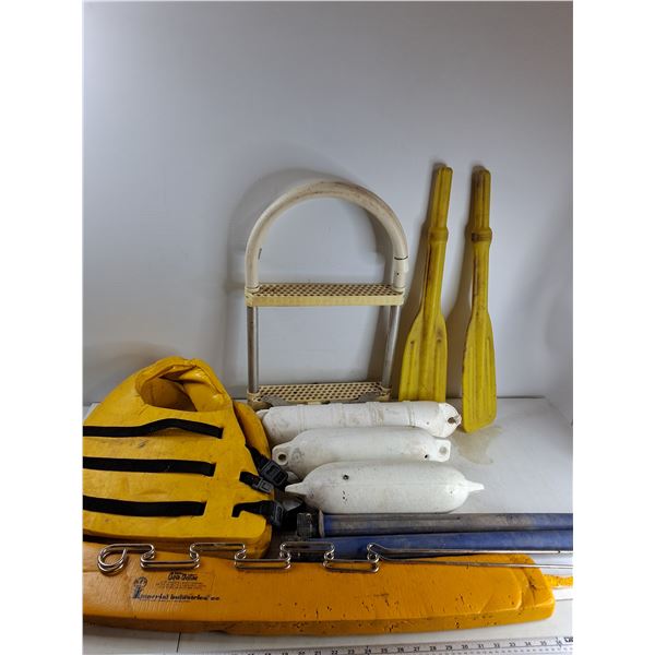 (2) Lifejackets, (3) Buoys, Ladder, Misc - As Is CANNOT SHIP