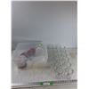 Image 1 : Assorted Plastic Containers, (12) Glass Cups  -  PICK UP