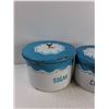 Image 2 : (3) Metal Tin Canisters - As Is