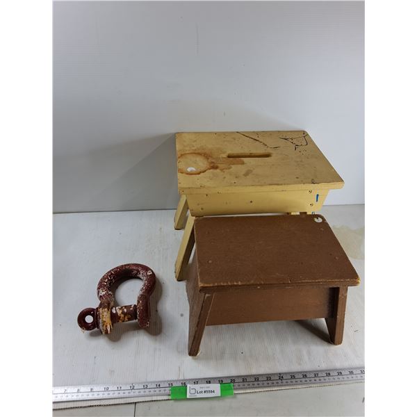 (2) Stools, Anchor Shackle
