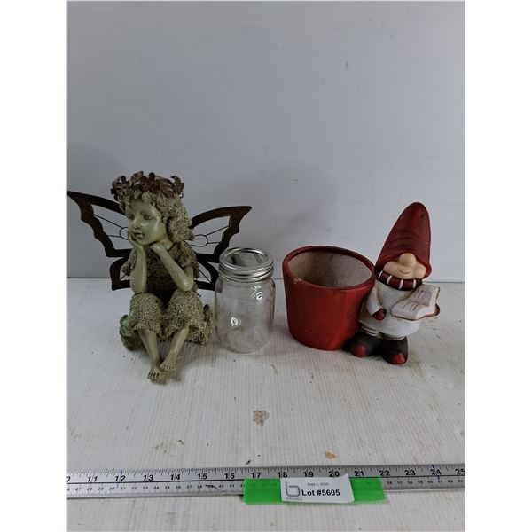 Garden Decorations, Planter Pot, Jar - As Is