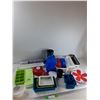 Image 1 : Assorted Baskets, Ice Cube Molds, Paper Cups, Misc - As is