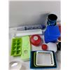 Image 2 : Assorted Baskets, Ice Cube Molds, Paper Cups, Misc - As is