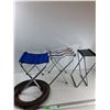 Image 1 : Garden Hose, (3) Camp Chairs - As Is  -  PICK UP