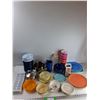 Image 1 : (2) Pots, (4) Mugs, Assorted Bowls, Misc - As Is