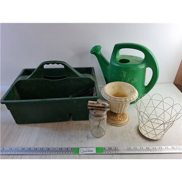 Plastic Tote, Watering Can - As Is, Pickup Preferred
