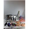 Image 1 : (3) Decorative Fish, Assorted Hangers, Shot Glasses, Misc - As Is