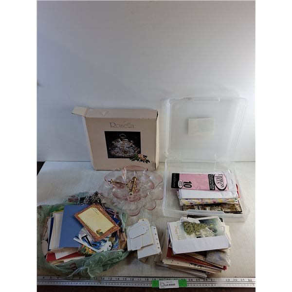 2 Tier Rosetta Serving Dish, Recipe Cards, Misc