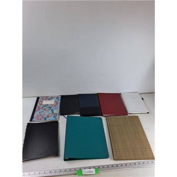 (2) Binders, (6) Notebooks