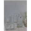 Image 2 : (4) Vases, Glass Container- As Is
