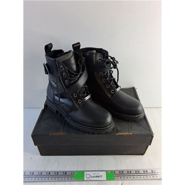 Harley Davidson Water Proof Leather Ladies Boots - Size 6.5