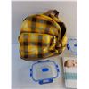 Image 2 : Tommy Hilfiger Mini Backpack, Glass Food Trays with Lids, Swaddle Love Book