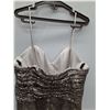 Image 4 : Sorella Vita Formal Dress - Size 16 - Silver Sequins