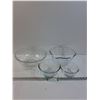 Image 1 : (4) Clear Glass Mixing Bowls
