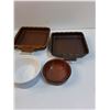 Image 2 : Kitchen Dishes Lot: Ramekins, Creamer, Serving Platters, Misc
