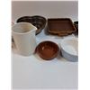 Image 3 : Kitchen Dishes Lot: Ramekins, Creamer, Serving Platters, Misc