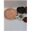 Image 4 : Kitchen Dishes Lot: Ramekins, Creamer, Serving Platters, Misc