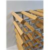 Image 2 : Wood & Metal Wine Rack - 20" x 9" x 20.5"  -    PICK UP