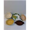 Image 2 : (2) Serving Bowls (3) Oval Baking Dishes - Assorted SIzes