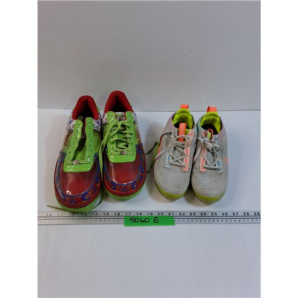 (2) Shoes: Mens Size 12 See through Shoes & Vapour Nike Womens size 7.5