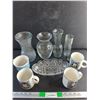 Image 1 : Glass Vases, Candy Dish, Ceramic Christmas Mugs