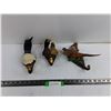 Image 1 : (3) Bird Coat Hanger Sculptures, Duck, Loon, Pheasant