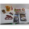 Image 1 : 7″ Japanese Gold Cat As-Is, Fall of Eagles DVD, Santa Chocolates, Misc