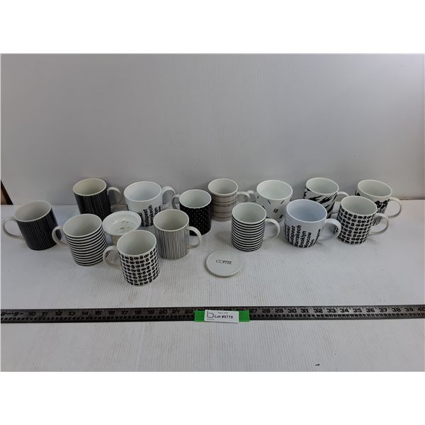 (14) Various Mugs, Toscany Domino Collection, Abbott Collection, Misc