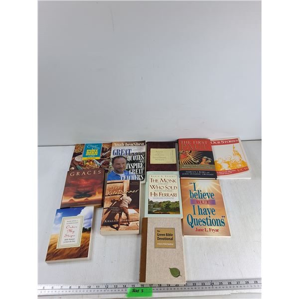 (11) Books -Graces, The Kit Runner, The First Paul, Misc