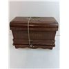 Image 3 : Vintage Domestic Sewing Machine in Wooden Carry Case - 17x10x11", Misc. Parts - Pickup Only