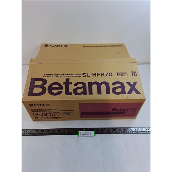 Sony Super Betamax SL-HFR70 VCR (NOS) - Pickup Only