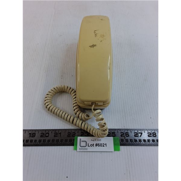 Vintage AEL Microtel "Ivory" Hand-Held Landline Telephone - Untested