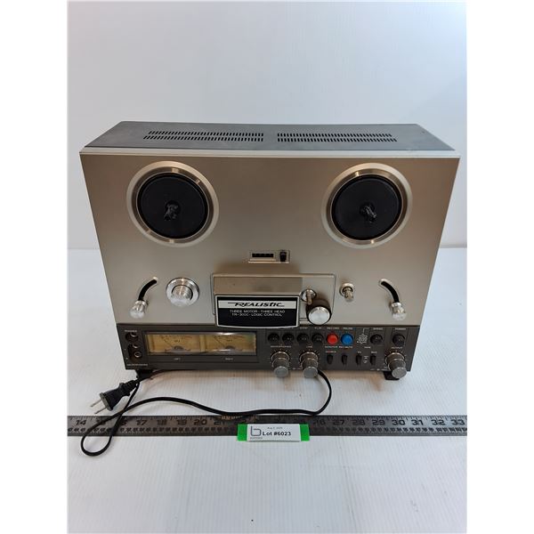 Vintage Realistic TR3000 Reel-to-Reel Tape Recorder - Powers On - Pickup Only