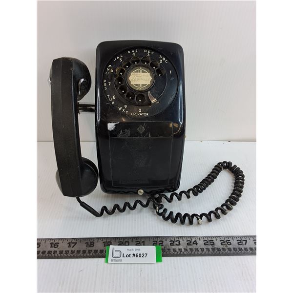 Vintage Wall Mount Landline Telephone - Untested
