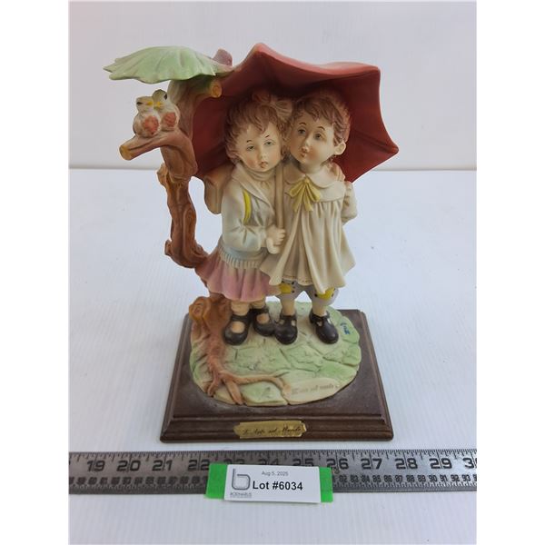 Italian Porcelain "L'Arte nel Mondo" Table Ornament - 11" Tall