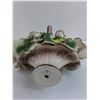 Image 3 : Capodimonte Italian Porcelain "Flower Basket" Table Ornament