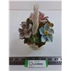Image 1 : Bassano Italian Porcelain "Flower Basket" Table Ornament