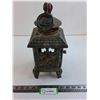 Image 1 : Cast Iron Backyard Decor Lantern - 12.5" Tall