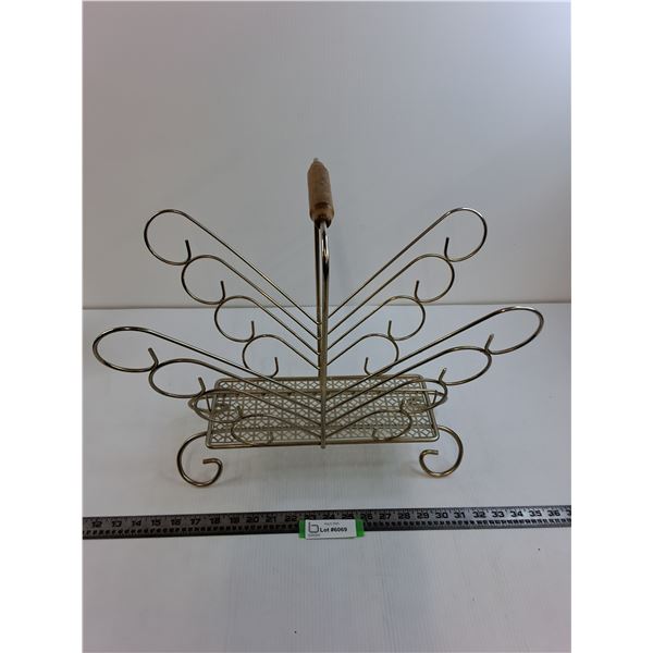 Vintage Metal Magazine Stand
