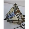 Image 2 : Tiffany Style Wall Mount Lamp - Untested - 57" Length Approx Fully Assembled - Pickup Only