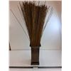 Image 1 : Metal Look 14" Tall Square Vase full of Dried Reeds - 3' Full Display - Pickup Only