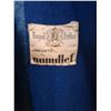 Image 3 : * Vintage Royal Emblem Woman's Blue Wool/Fur Trim Winter Coat - Approx M - L Size