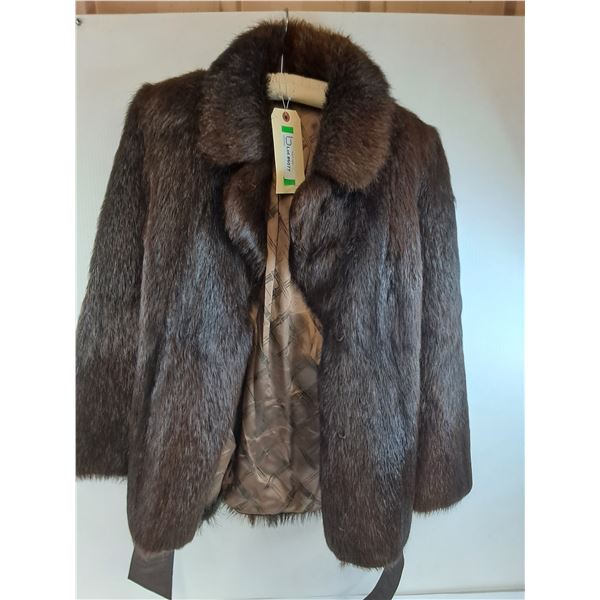 * Vintage Woman's "Fur" Coat - Approx Size Medium