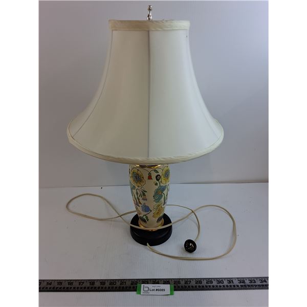Vintage Porcelain Table Lamp - No Power - 22" Tall - Pickup Preferred