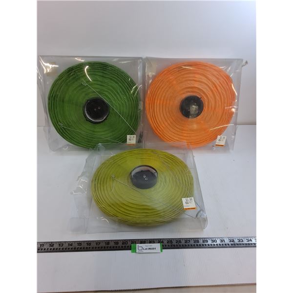 (3) Battery Operated Chinese Hanging Lanterns - Untested - All Appear Unused