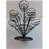 Image 2 : Black Metal Cupcake Tree - 13" Tall, Ceramic Vase
