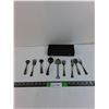Image 1 : (9) Vintage Silver Plated Utensils With Case