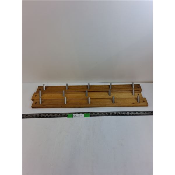 (3) 20" Long Wooden Coat Hangers