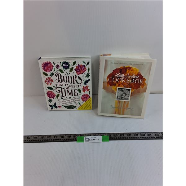 (2) Books, A Book That Takes Time, Betty Crocker's CookBook