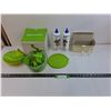 Image 1 : (2) Instant Stain Remover Brand New, Tupperware slicer, (3) Foating Oil Lamps CANNOT SHIP